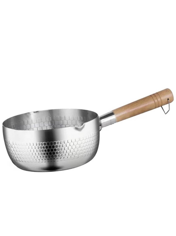 houten handvat, melksauspan