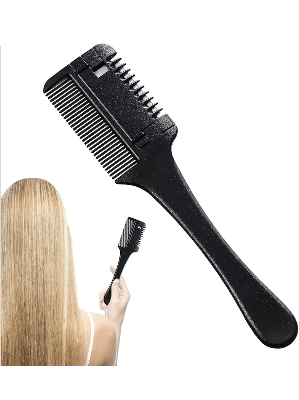 Haar Scheermes Kam Professioneel Draagbaar Thuis Salon Haar Uitdunningsmes Kam Trimmen